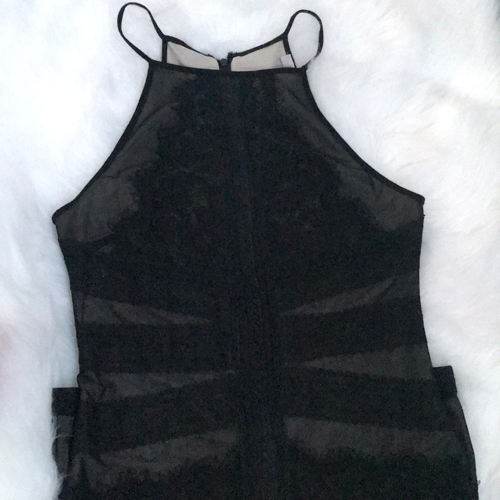 Beautiful black lace and mesh dress